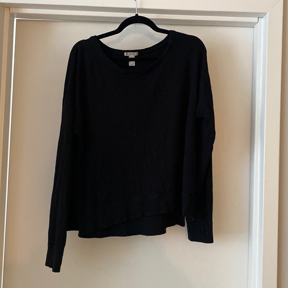 Forever 21 black long sleeve shirt.